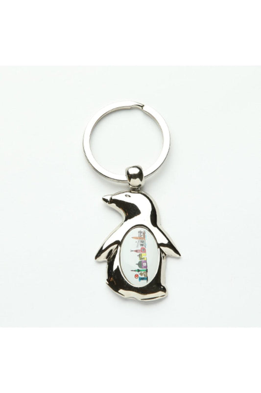 Penguen Figürlü Anahtarlık (gümüş Rengi)