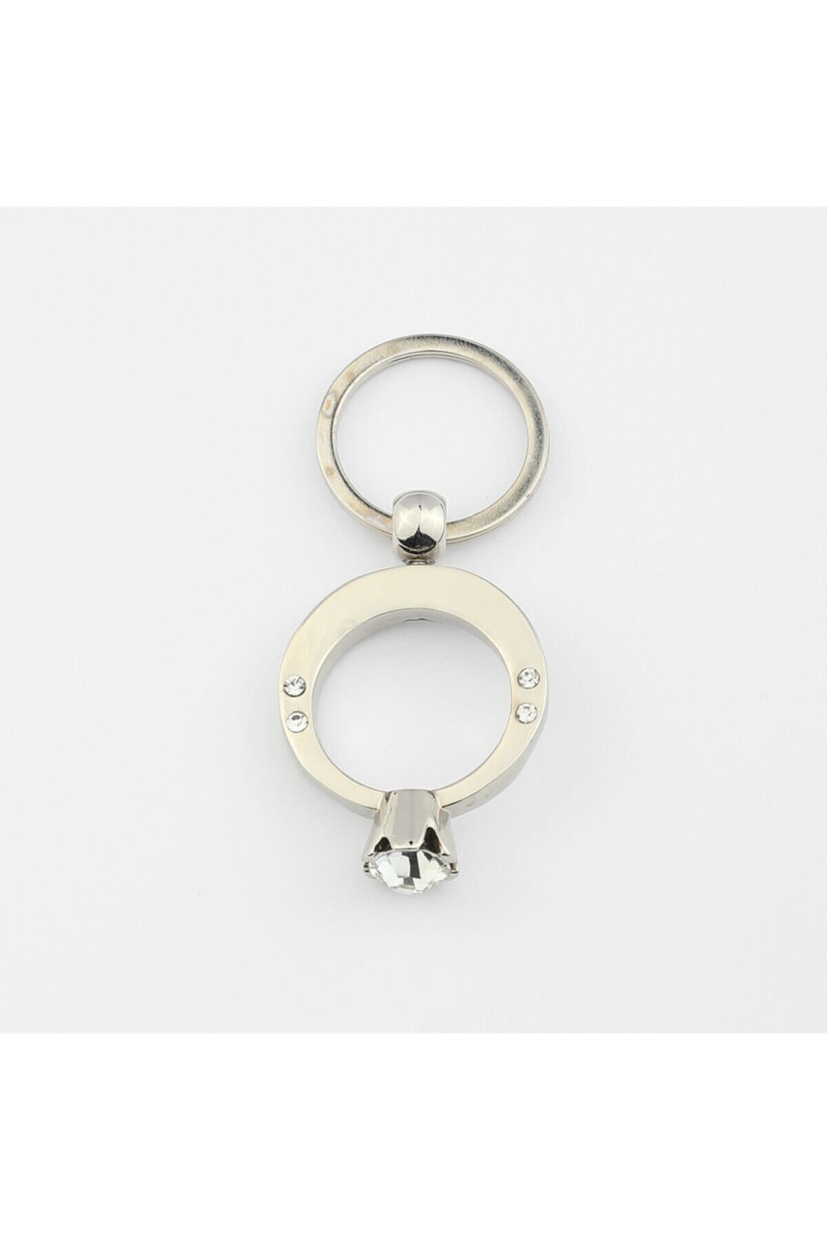 Tek Taş Yüzük Tasarımlı Anahtarlık