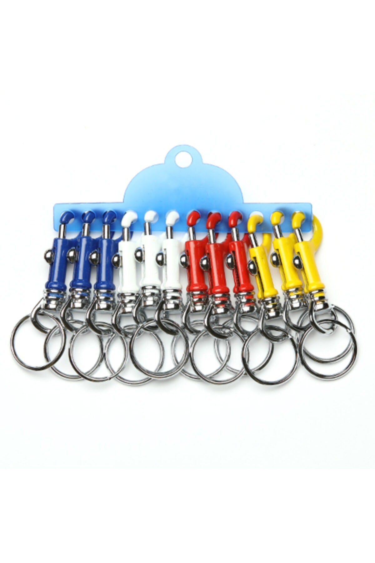 Kanca Anahtarlık (12'li Karışık Renk) 6 Cm