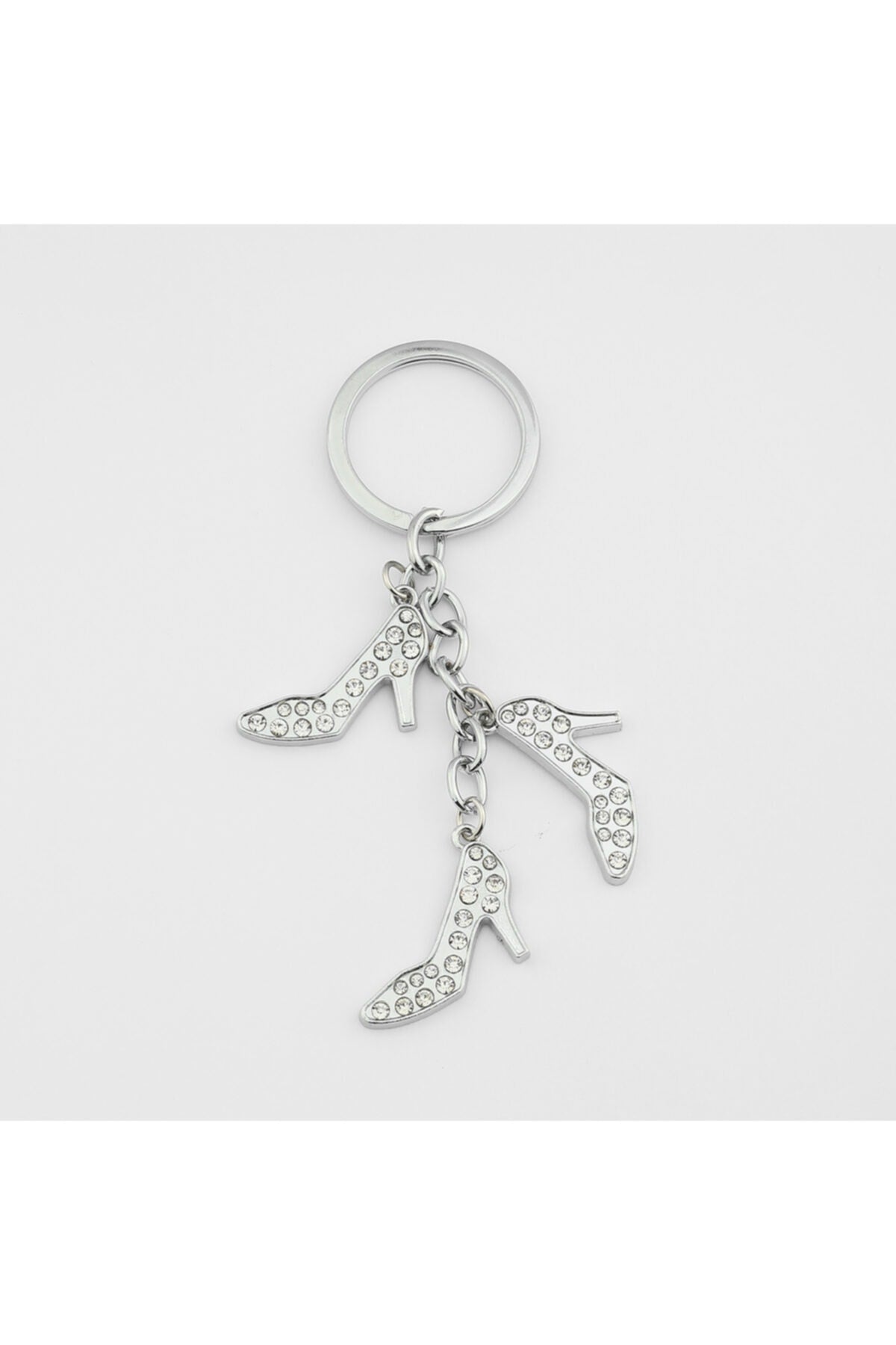 Stiletto Figürlü Taşlı Anahtarlık