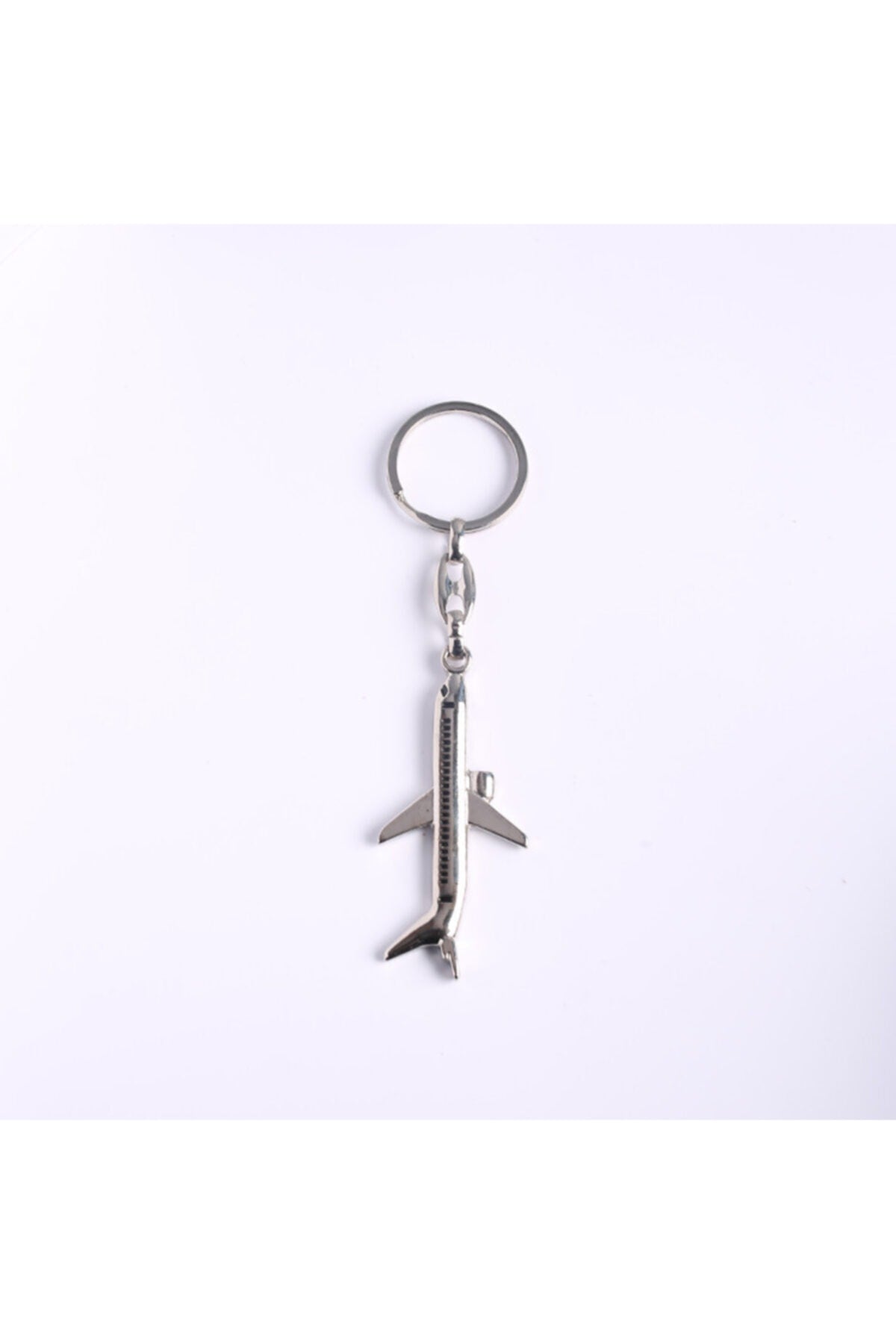 Yenihayat Uçak Figürlü Tasarım Çelik-krom Anahtarlık