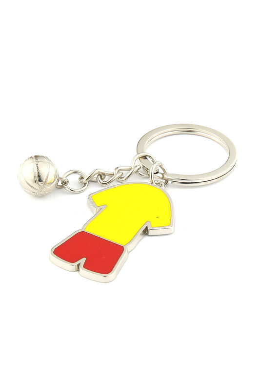 Sarı Kırmızı Forma Tasarımlı Anahtarlık ''NewLifePromosyon'' MDL256