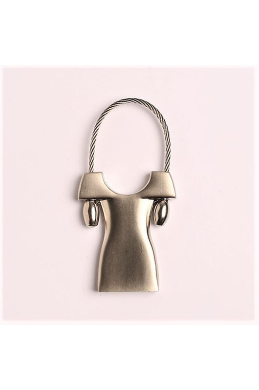 Elbise Tasarımlı Çelik Metal Anahtarlık