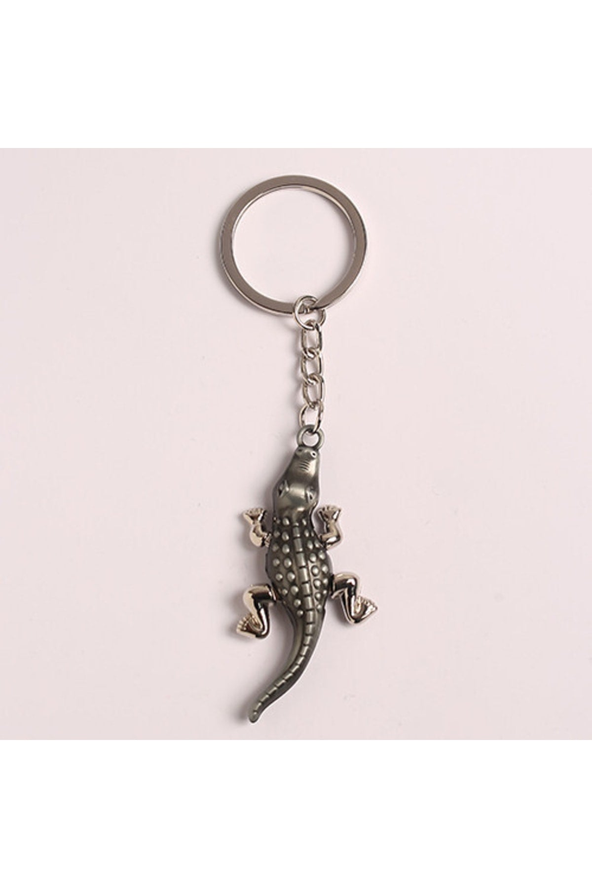 Timsah Tasarımlı Metal Anahtarlık