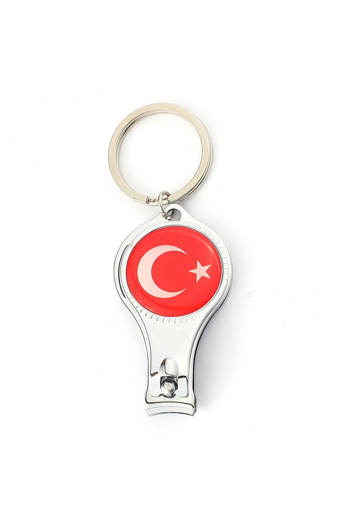 Türkiye Bayrak Logolu Yada Boş Açacak Ve Tırnak Makaslı Anahtarlık ''NewLifePromosyon'' MDL52