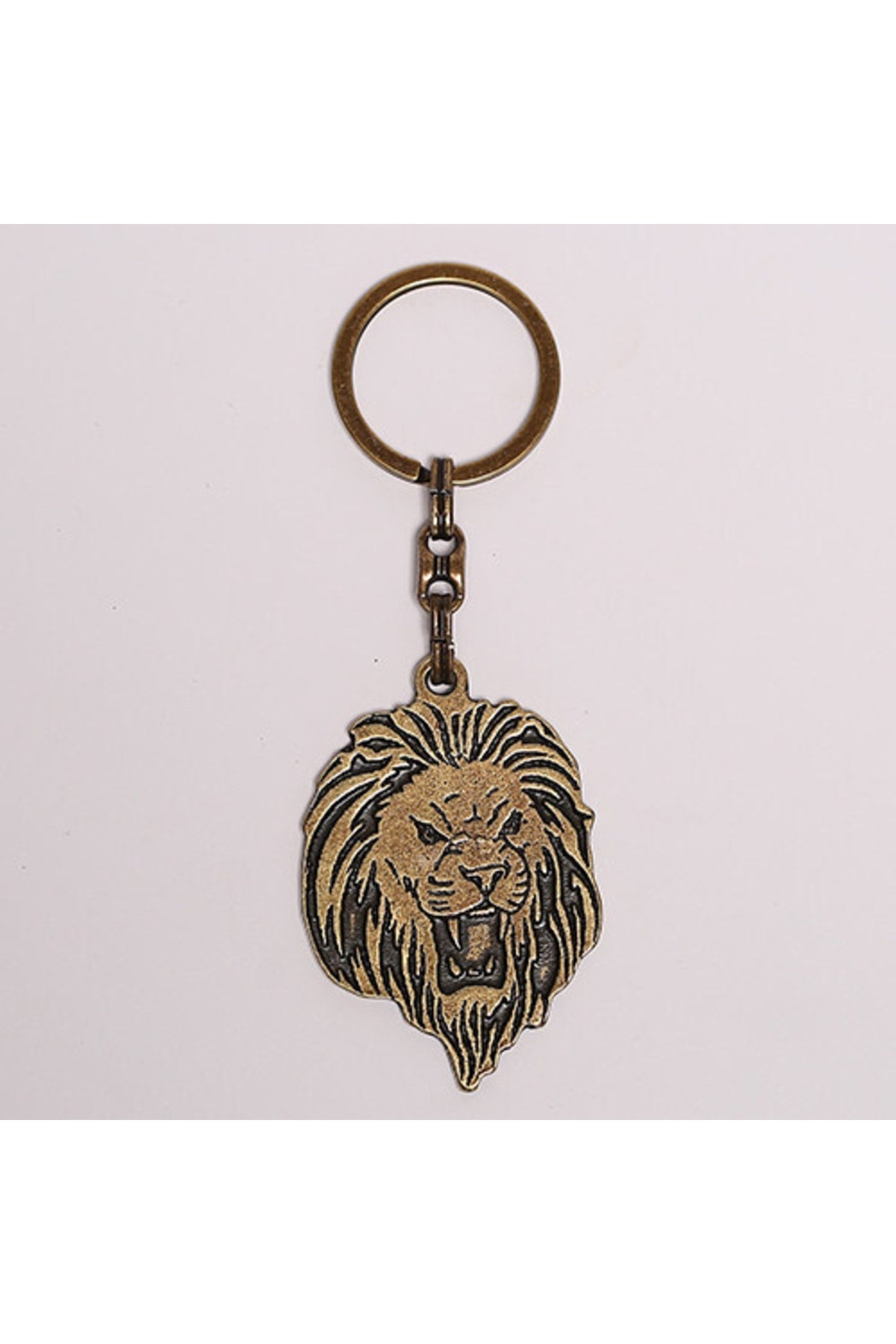 Bakır Rengi Aslan Figürlü Anahtarlık