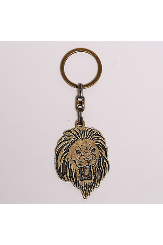 Bakır Rengi Aslan Figürlü Anahtarlık