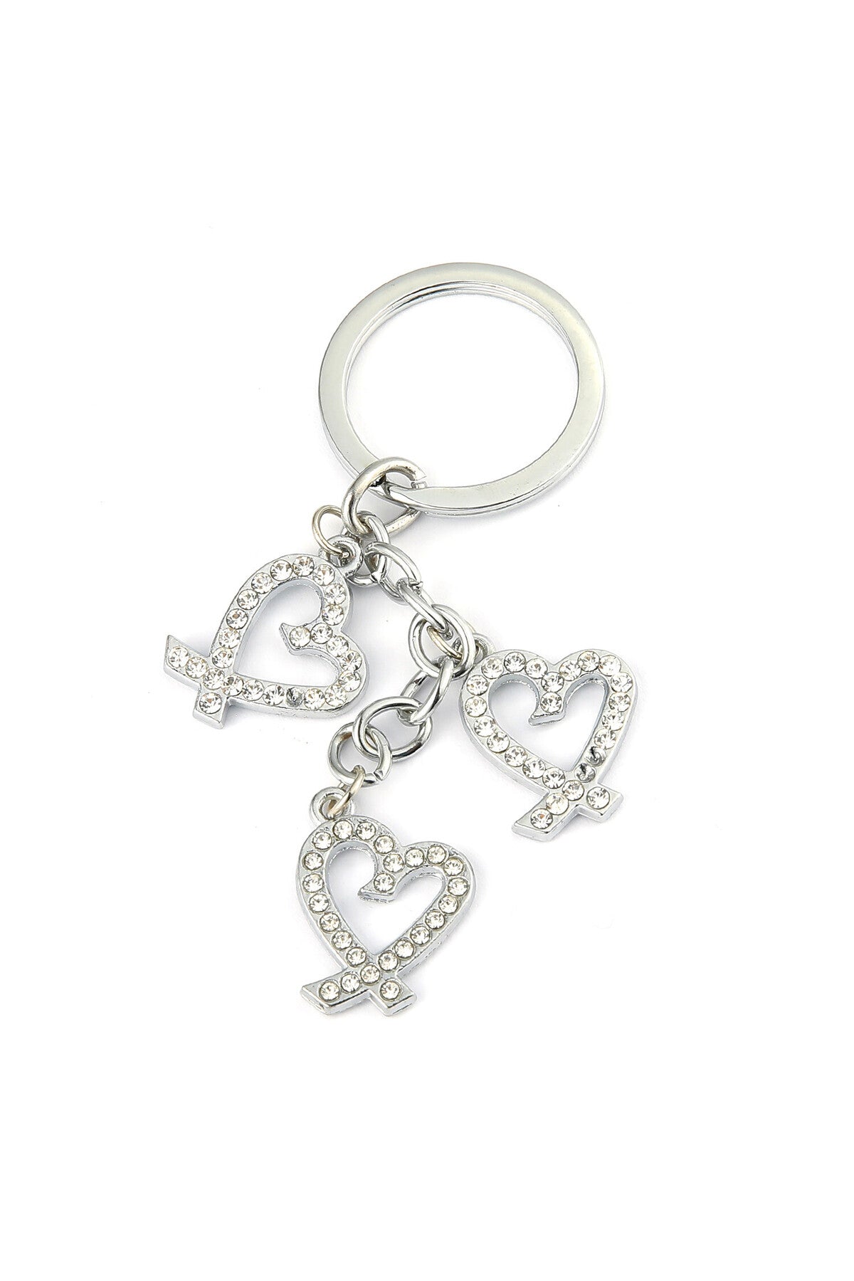 Taşlı Kalp Tasarımlı Anahtarlık ''NewLifePromosyon'' MDL304