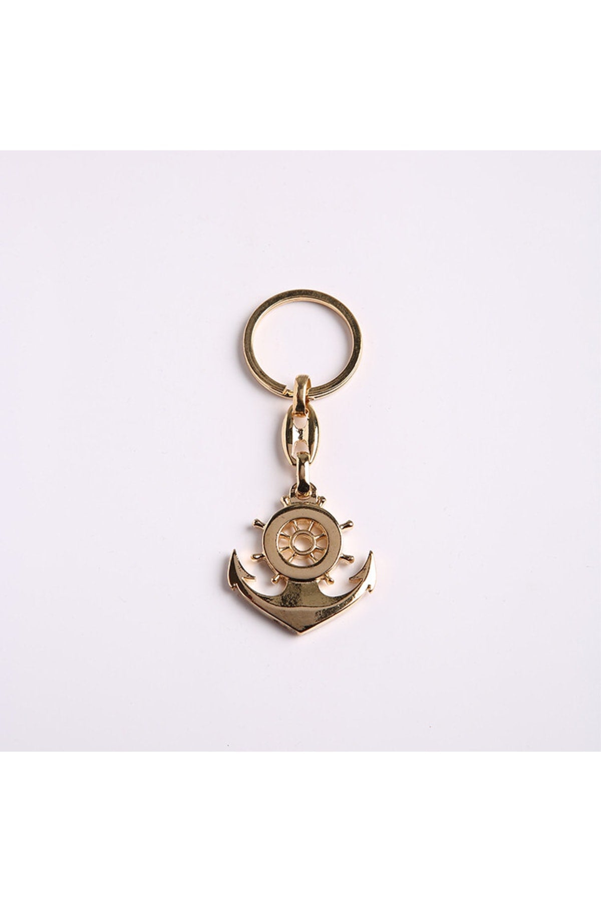 Çapa Tasarımlı Anahtarlı-sarı