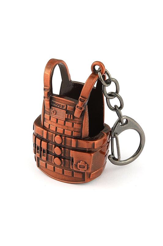 3D Bronz Çelik Yelek Tasarımlı Anahtarlık ''NewLifePromosyon'' MDL338