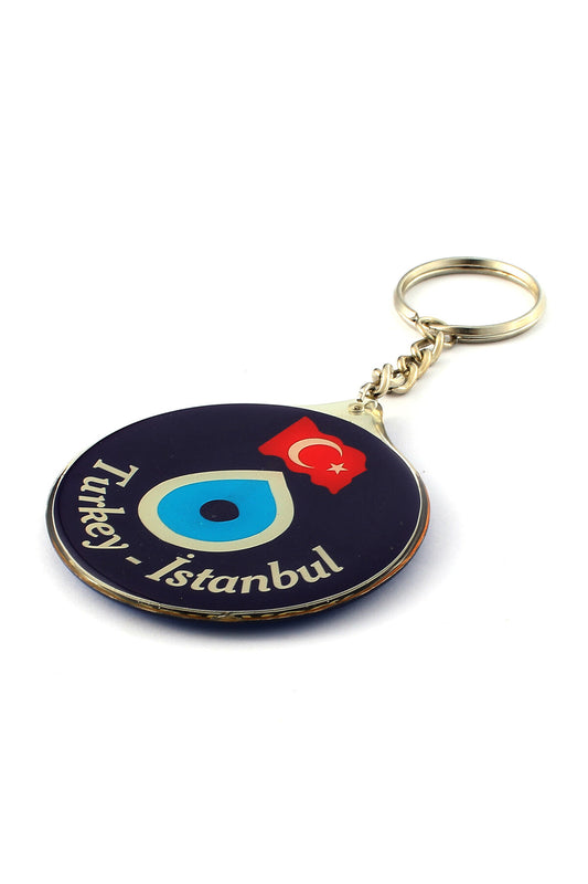 Nazar Boncuk Temalı İstanbul Yazılı Anahtarlık ''NewLifePromosyon'' MDL160