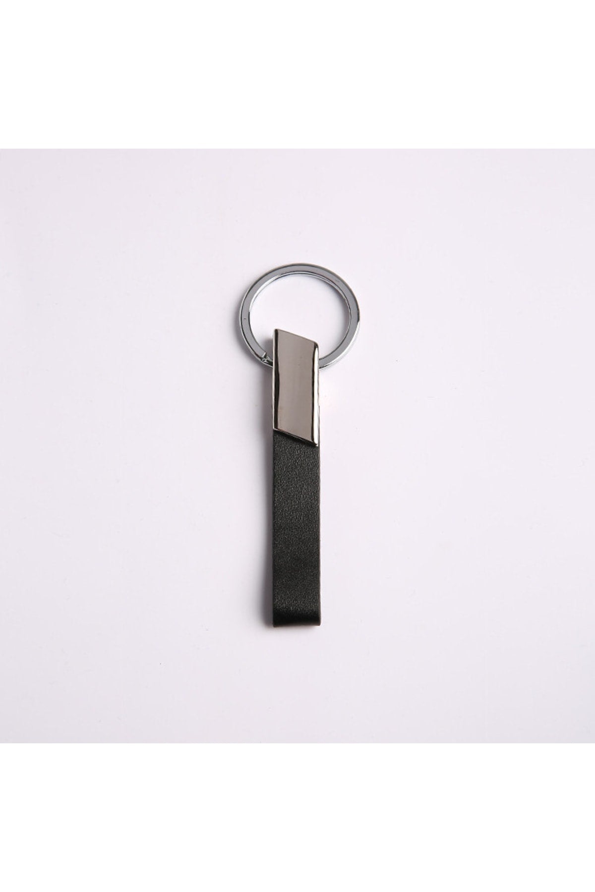 Siyah Deri Tasarım Anahtarlık