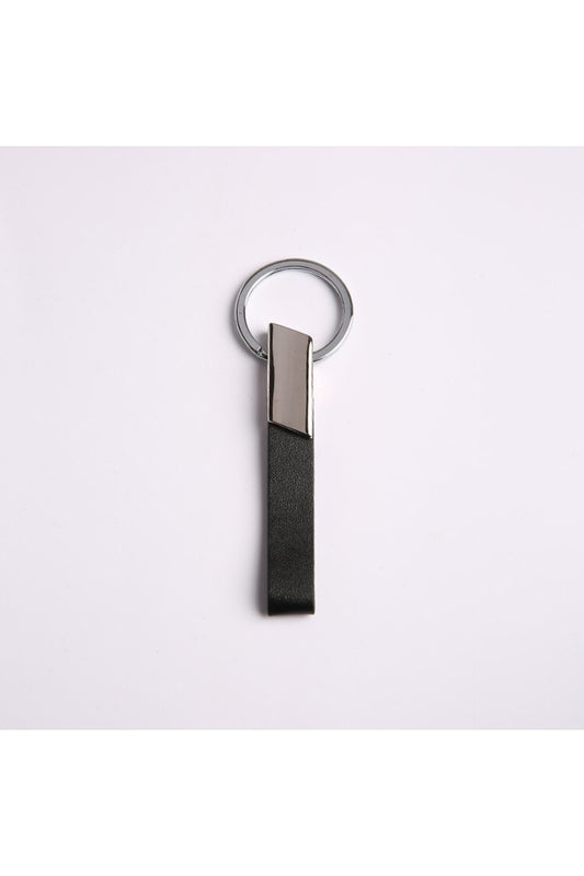 Siyah Deri Tasarım Anahtarlık