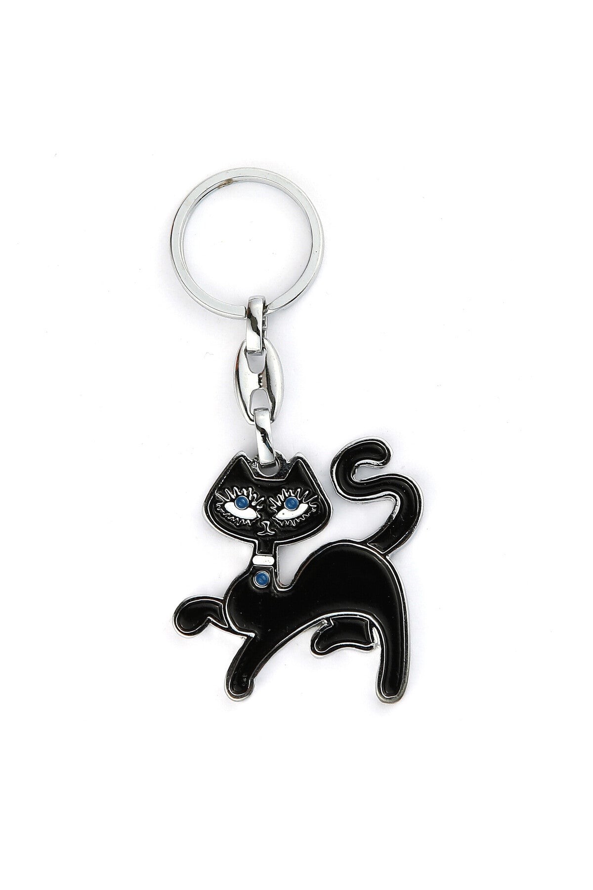 Kedi Tasarımlı Anahtarlık-Siyah ''NewLifePromosyon'' MDL279