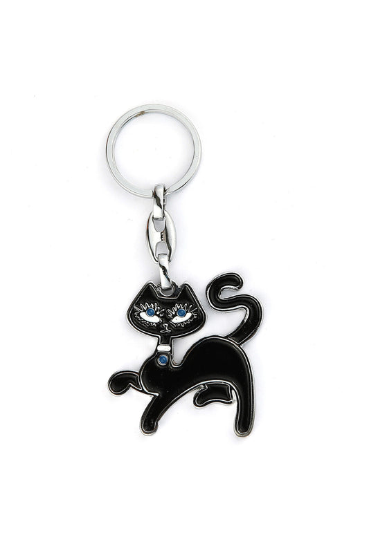 Kedi Tasarımlı Anahtarlık-Siyah ''NewLifePromosyon'' MDL279