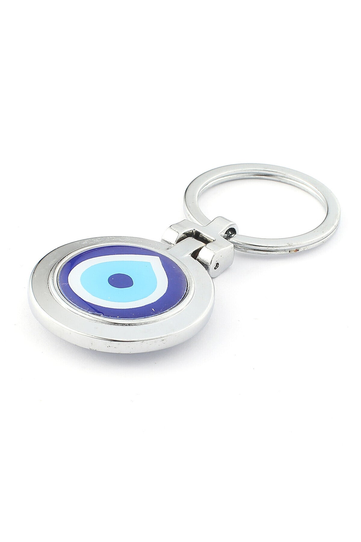 Nazar Temalı Çelik Anahtarlık ''NewLifePromosyon'' MDL39