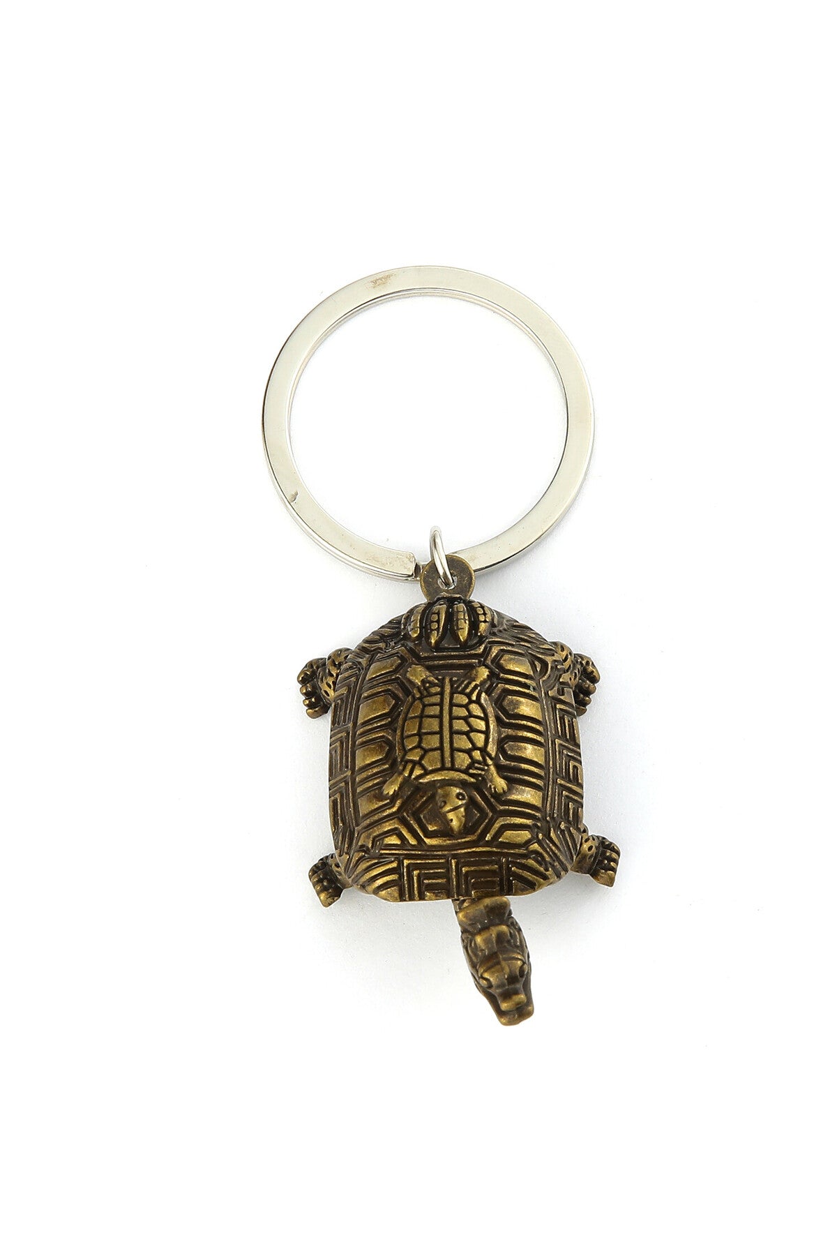 3D Bronz Kaplumbağ Tasarımlı Anahtarlık ''NewLifePromosyon'' MDL375