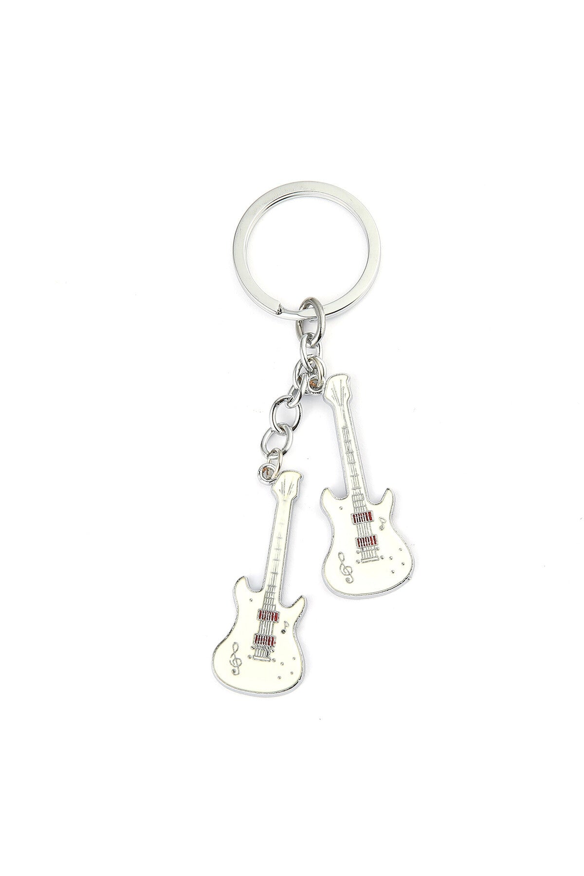 Gitar Tasarımlı Anahtarlık (Beyaz) ''NewLifePromosyon'' MDL328