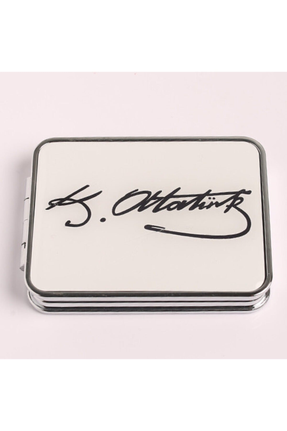 Atatürk Imza Tasarımlı Çift Aynalı Ayna