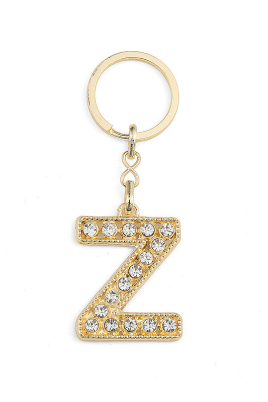 HARF TAŞLI ŞIK ANAHTARLIK GOLD Z HARFİ