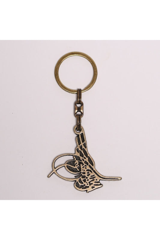 Bronz Tuğra Modeli Krom Anahtarlık