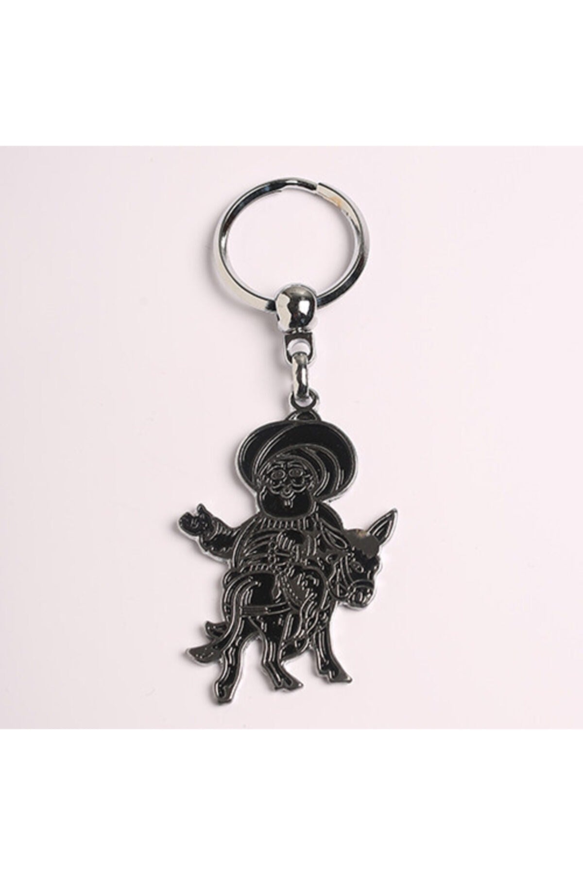 Nasrettin Hoca Figürlü Çelik Anahtarlık