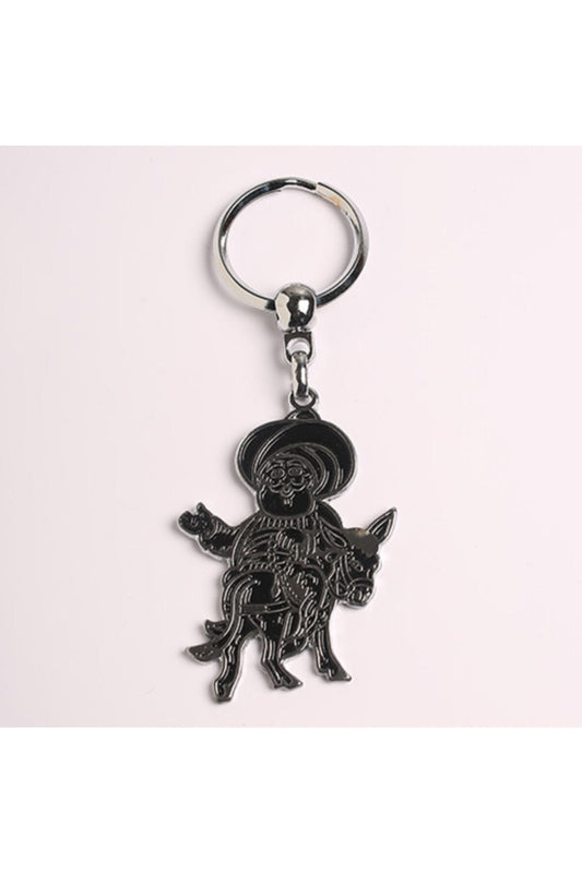 Nasrettin Hoca Figürlü Çelik Anahtarlık