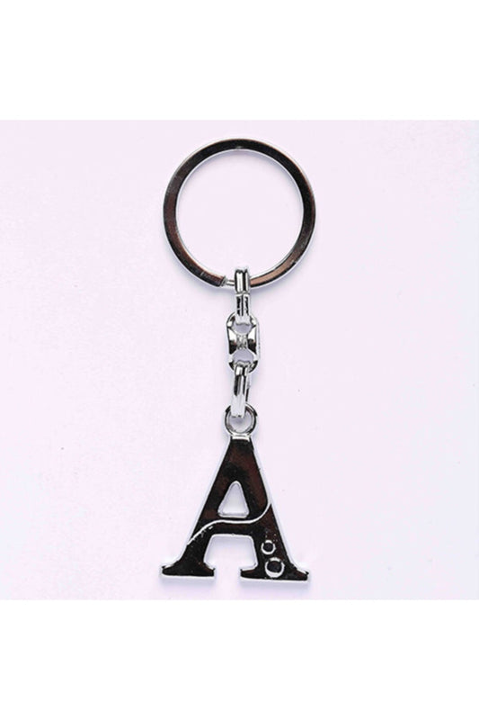 Metalik Krom Ve Harf Anahtarlık