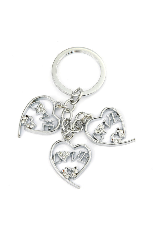 Taşlı Kalp Tasarımlı Anahtarlık ''NewLifePromosyon'' MDL302
