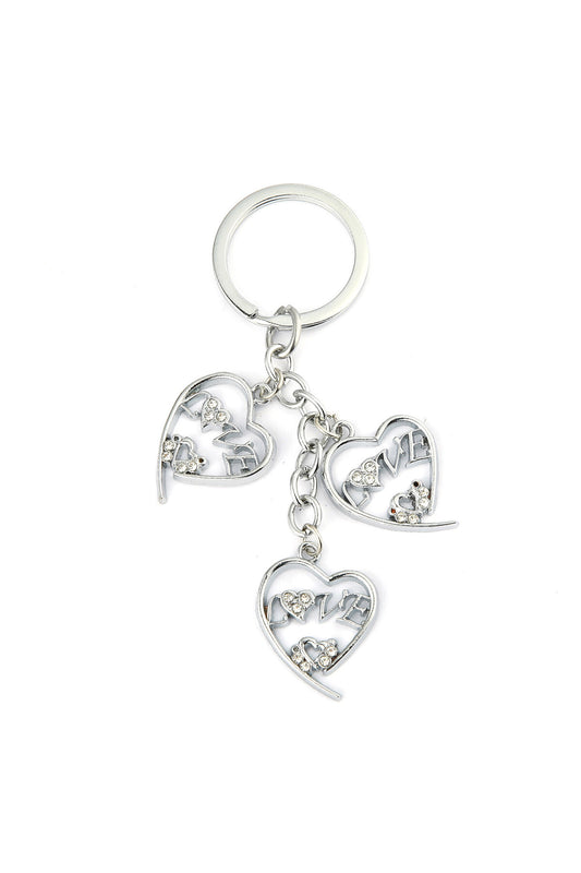 Taşlı Kalp Tasarımlı Anahtarlık ''NewLifePromosyon'' MDL324