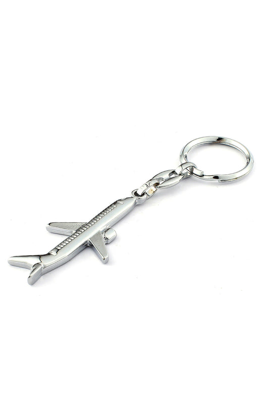 Yolcu Uçağı Figürlü Çelik Anahtarlık ''NewLifePromosyon'' MDL53