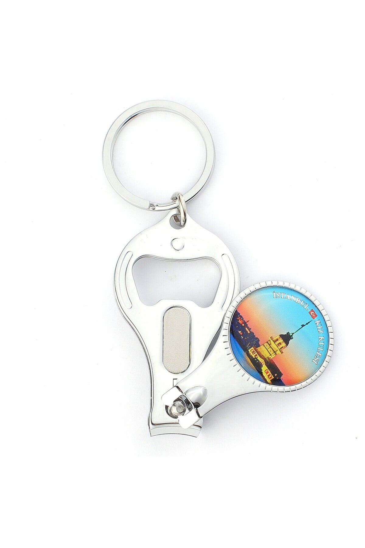 Kız Kulesilogolu Açacaklı Tırnak Makaslı Anahtarlık ''NewLifePromosyon'' MDL136