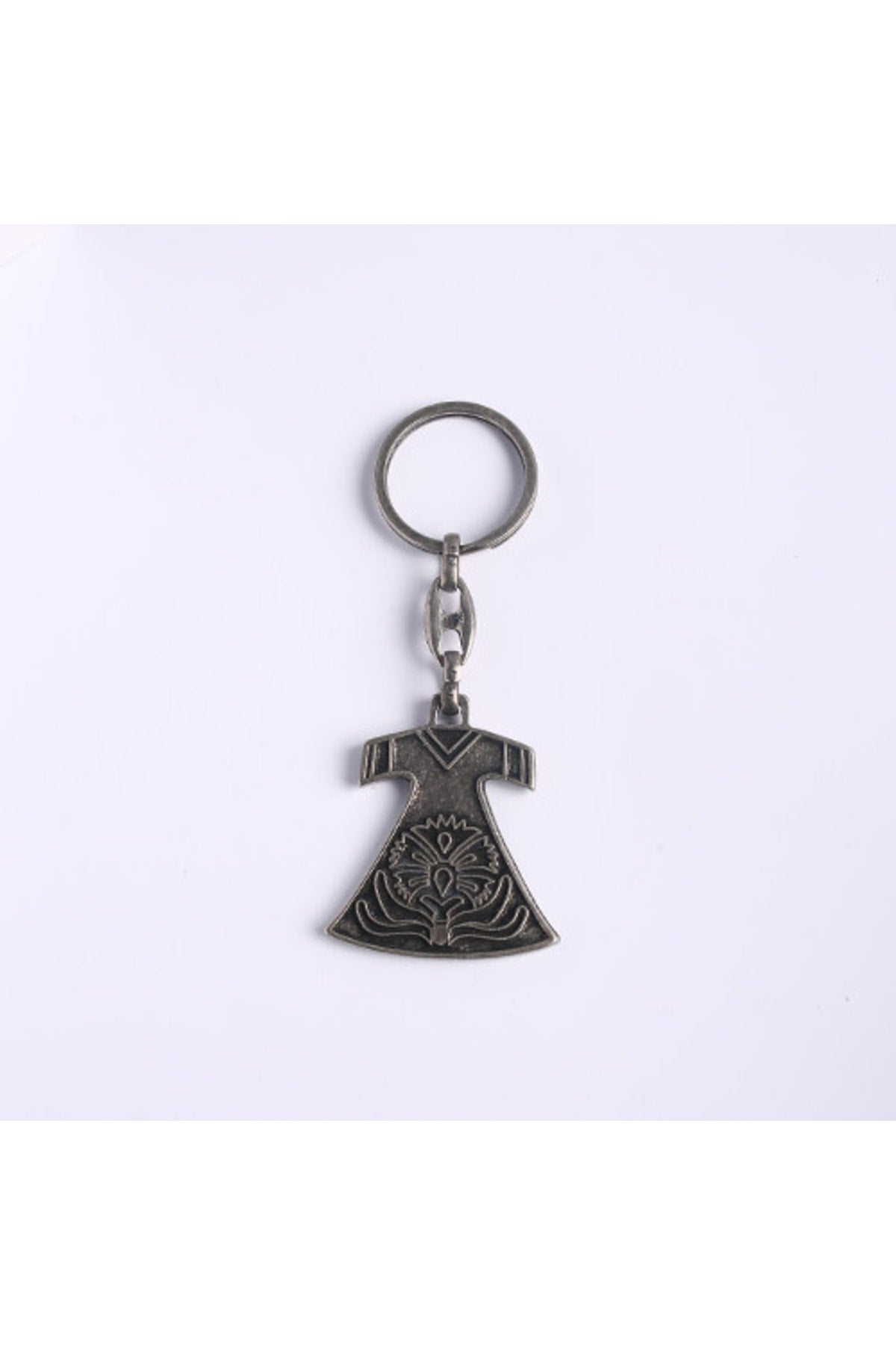 Elbise Desenli Eskitme Tasarım Anahtarlık