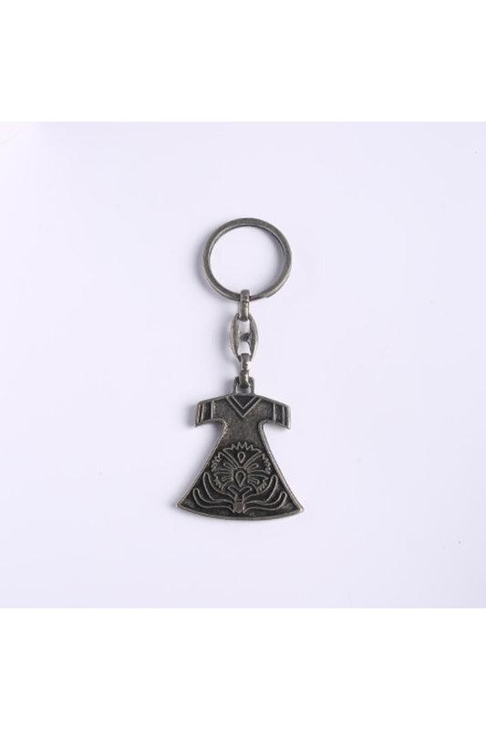 Elbise Desenli Eskitme Tasarım Anahtarlık