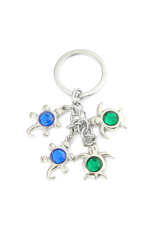 Renkli Taşlı Kaplumbağ Tasarımlı Anahtarlık ''NewLifePromosyon'' MDL555