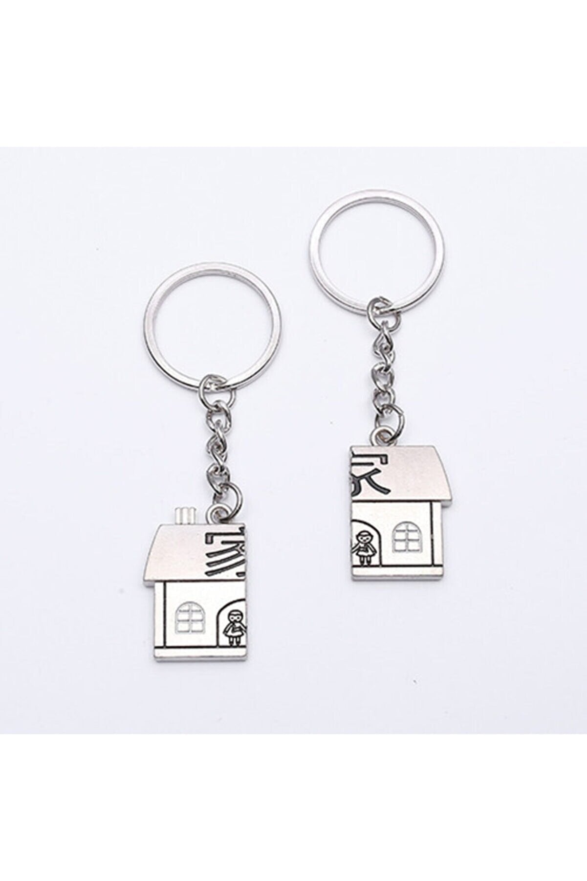 Lover Themed Metal Keychain