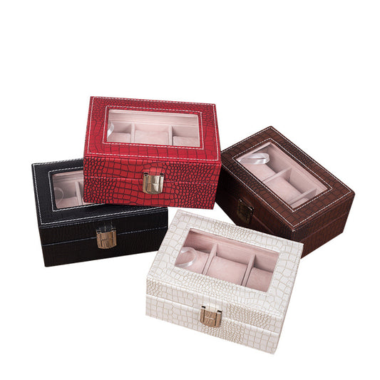Vintage Watch Packaging Box Leather Watch Jewelry Packaging Box