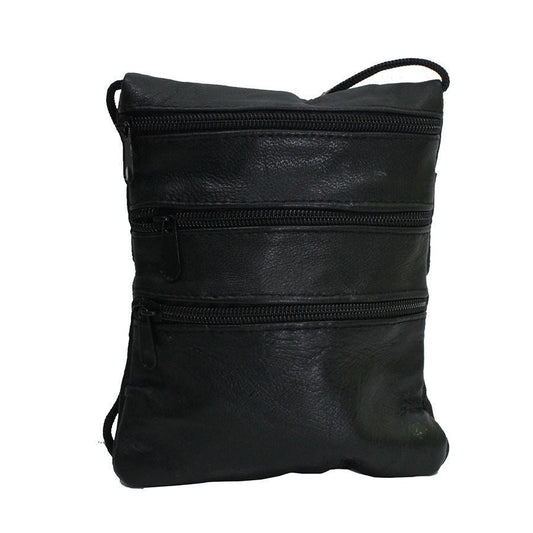 3-Piece Soft Original Leather, Passport Holder, Umrah Neck Bag