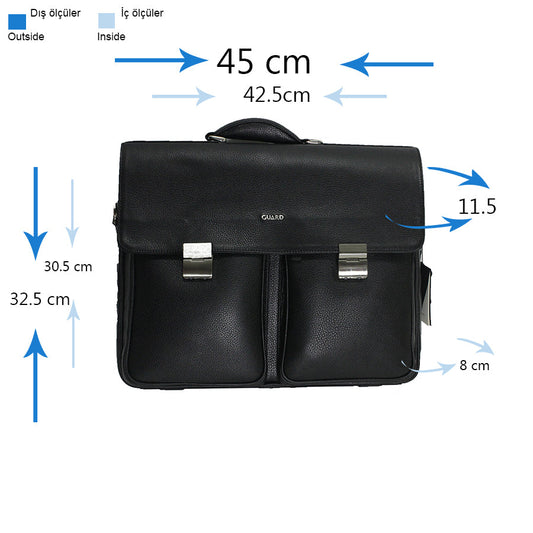 Guard 1639, Orijinal Deri Evrak Çantası
