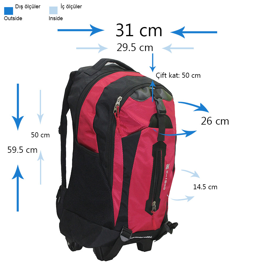 BG 180, Çekçekli Dağcı Çantası