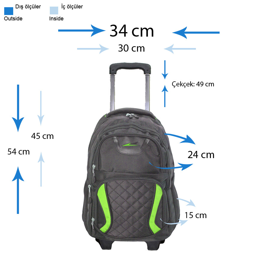 BG 5519 Çekçekli Okul Sırt Çantası