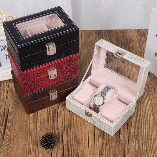 Vintage Watch Packaging Box Leather Watch Jewelry Packaging Box