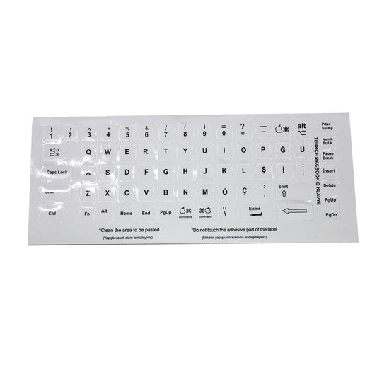 Macbook Q Turkish Keyboard Sticker Label
