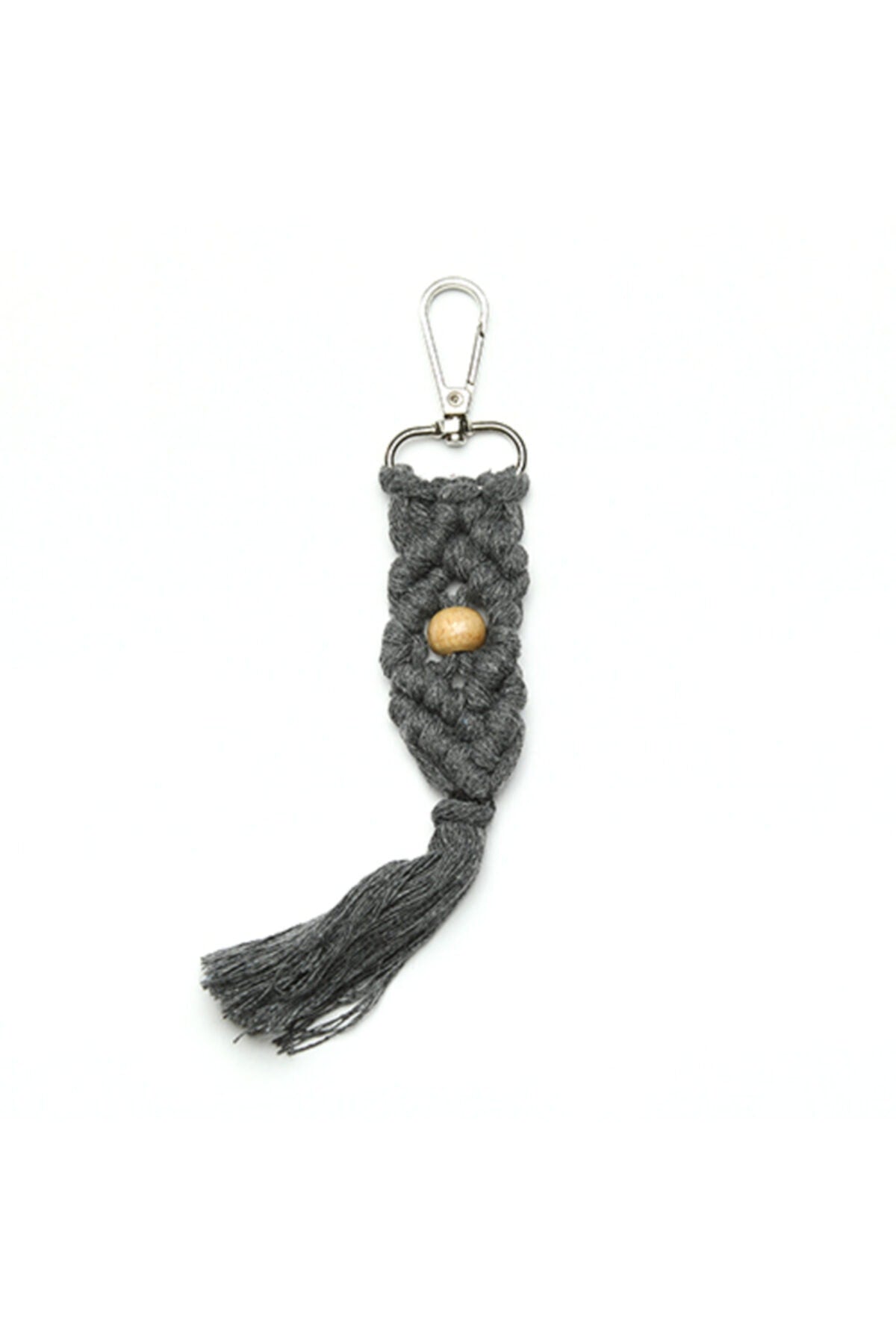 Makrome Anahtarlık ( Gri)