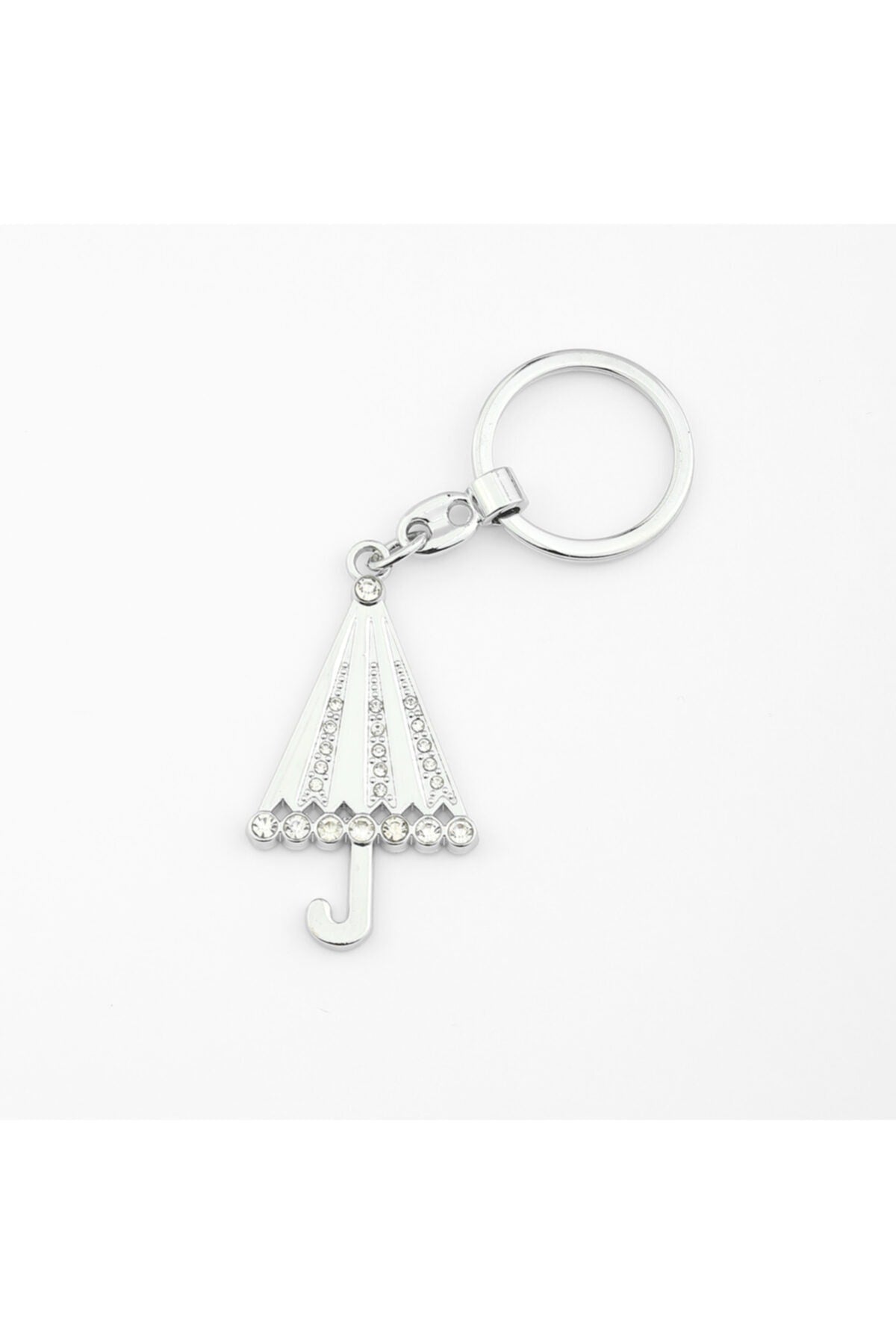 Taşlı Şemsiye Tasarımlı Şık Anahtarlık