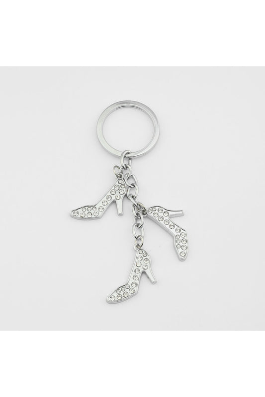 Stiletto Figürlü Taşlı Anahtarlık