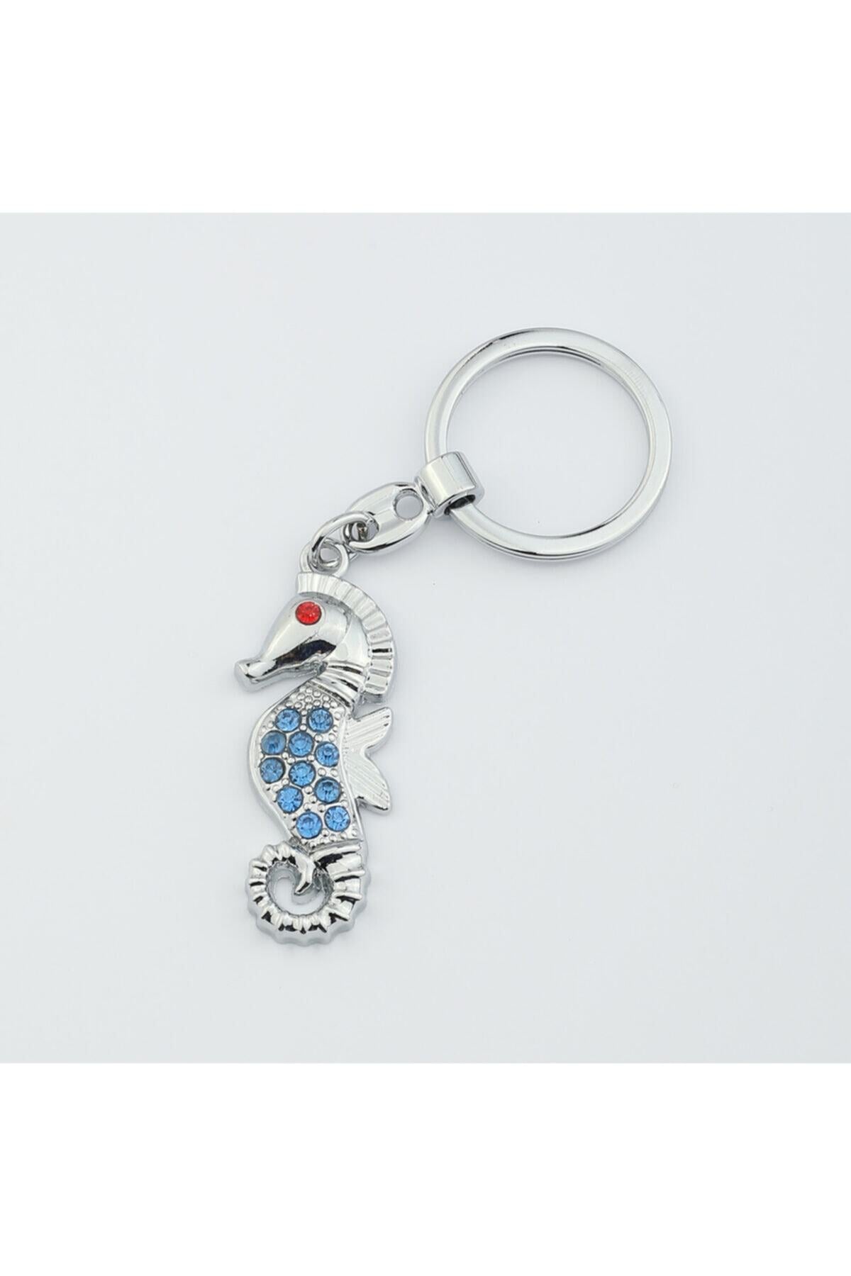 Deniz Atı Taşlı Çok Şık Tasarımlı Anahtarlık