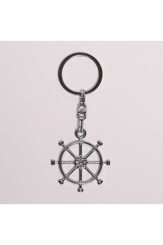 Dümen Temalı Gümüş Rengi Anahtarlık