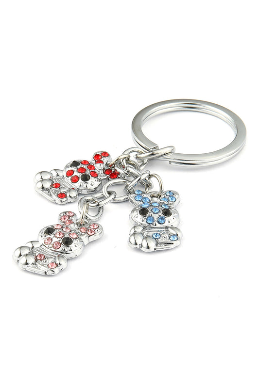 Taşlı Renkli Tavşan Tasarımlı Anahtarlık ''NewLifePromosyon'' MDL538