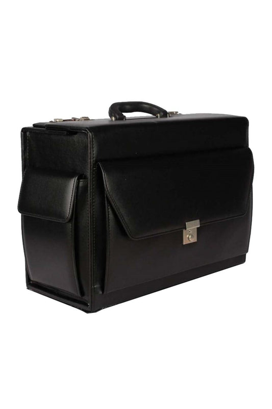 Lüx Çanta-şifreli Deri Pilot Kabin - Mümessil Plasyer Çanta